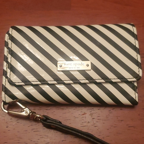 kate spade striped cell phone case wallet - Picture 3 of 9
